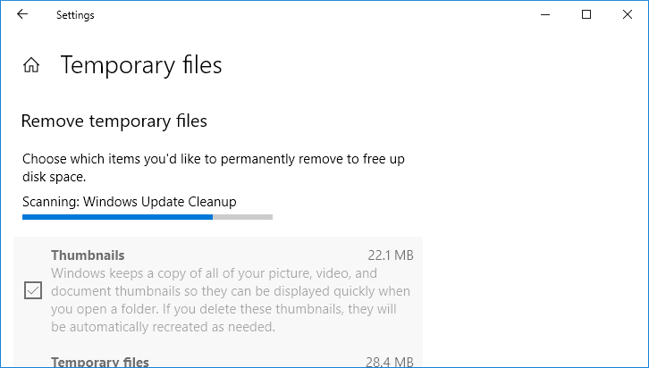 temporary files windows 10
