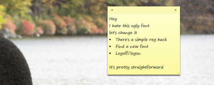 How To Change Font In Sticky Notes