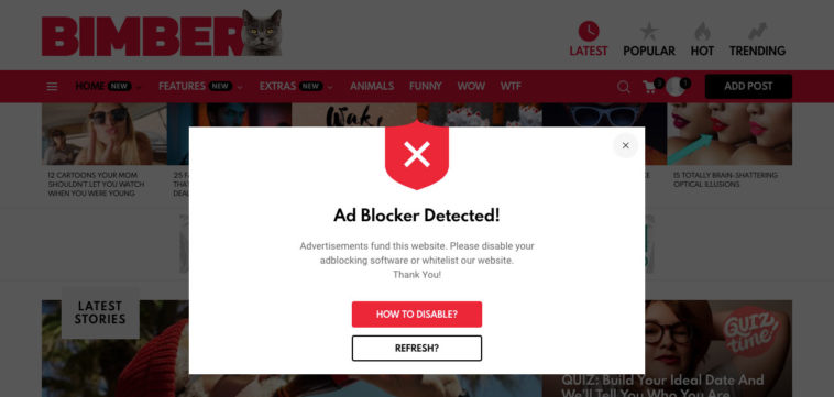 adblock detected