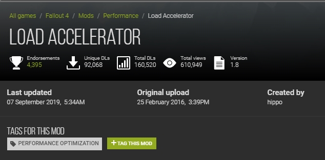 load accelerator fallout 4