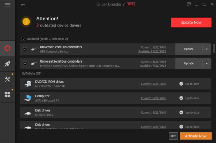 available drivers update now