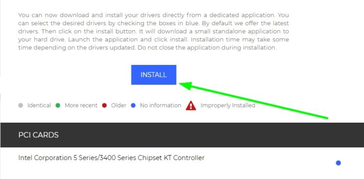 install button drivers cloud