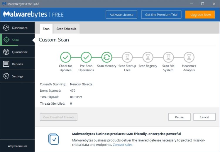 malwarebytes scanning computer