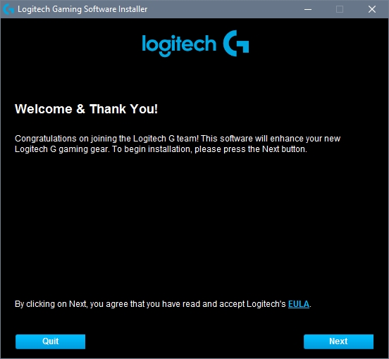 logitech gaming software installer