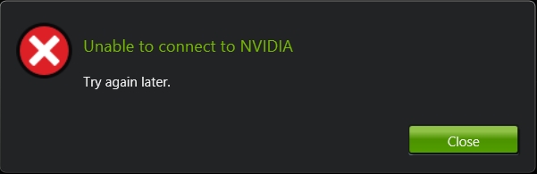 geforce experience unable to connect to nvidia
