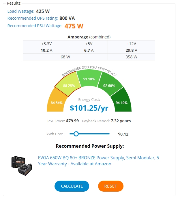 power supply calculator