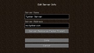 server ip address minecraft