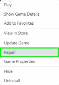 repair origin game