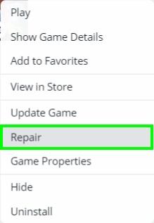 repair origin game