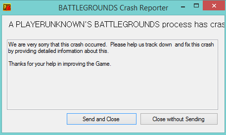 pubg keeps crashing