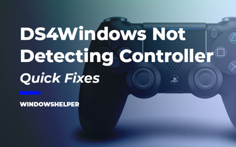 ds4 windows not detecting controller