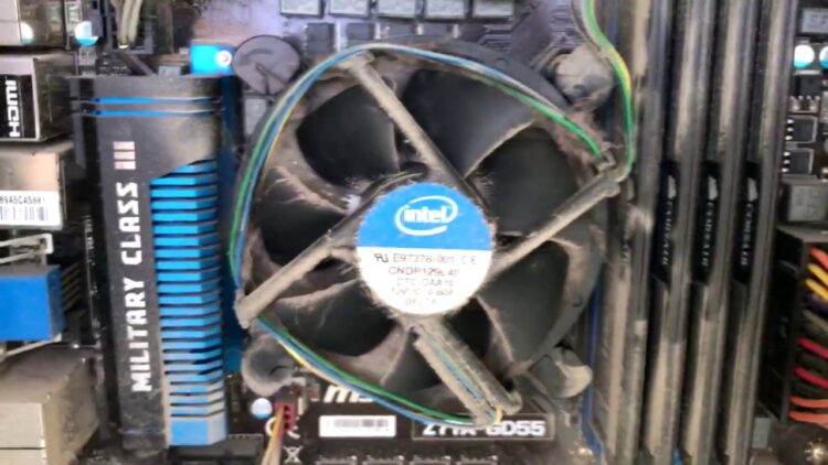 cpu fan dusty