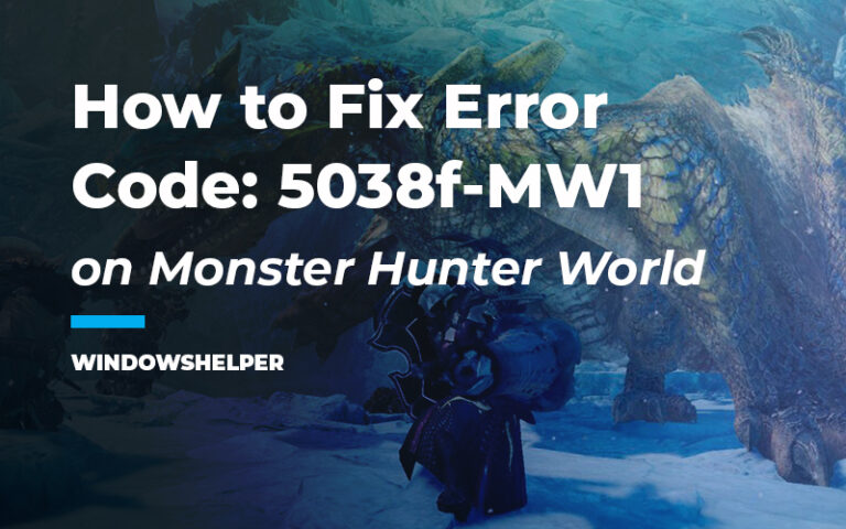 Monster hunter world ошибка 5038f mw1 ps4