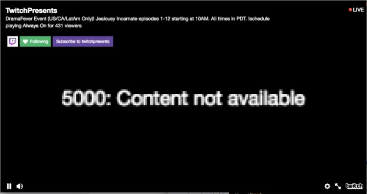 twitch 5000 content not available