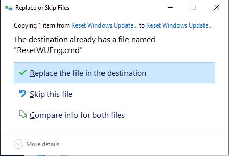 replace override file windows 10