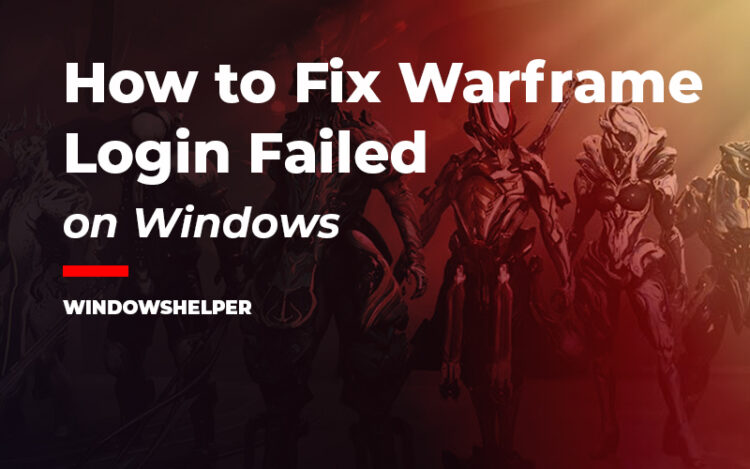 warframe login failed