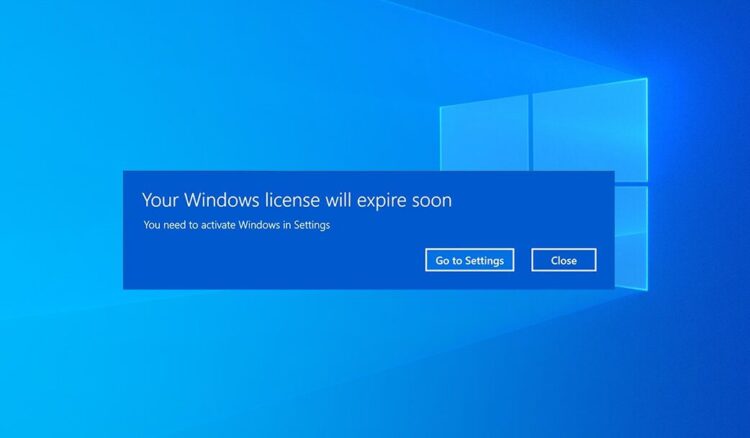 your windows license will expire soon