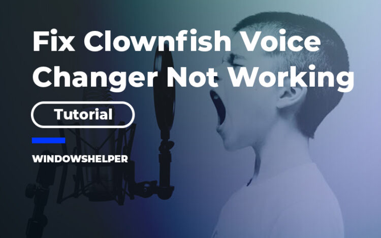 clownfish voice changer not working